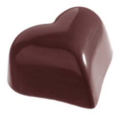 Chocolate World Frame Moulds - CW1526 - Small Puffy Heart 9 Gr - 9gm - 31x27x17mm