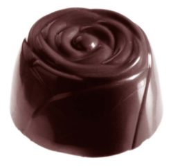 Chocolate World Frame Moulds - CW1544 - Small Rose - 8.65gm - 27x27x16mm