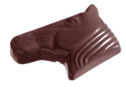 Chocolate World Frame Moulds - CW1546 - Horse Head - 8.35gm - 45x31x8mm