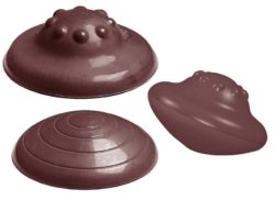 Chocolate World Frame Moulds - CW1552 - Ufo - 4gm - 29.5x29.5x10mm