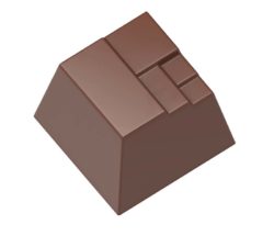 Chocolate World Frame Moulds - CW1557 - Modern Square - 11.75gm - 25.5x25.5x18.9mm