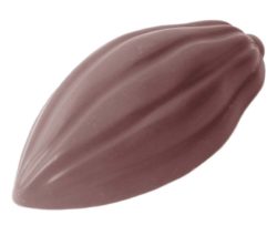 Chocolate World Frame Moulds - CW1558 - Cocoa Bean - 8gm - 50x24x12mm