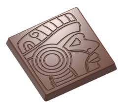 Chocolate World Frame Moulds - CW1565 - Caraque Maya - 5gm - 34x34x4mm