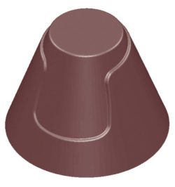 Chocolate World Frame Moulds - CW1601 - Cone With Jacket - 10.5gm - 29x29x22mm