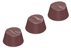 Chocolate World Frame Moulds - CW1605 - Round Wave S 3 Fig. - 7.2gm - 25x25x16mm