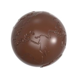 Chocolate World Frame Moulds - CW1648 - Globe - 38gm - 50x50x25mm