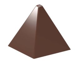 Chocolate World Frame Moulds - CW1672 - Pyramid Smooth - 20gm - 35x35x35mm