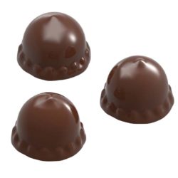 Chocolate World Frame Moulds - CW1683 - Melo Cake 3 Fig. - 17gm - 34.5x34.5x24.5mm