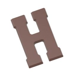 Chocolate World Frame Moulds - CW1707 - Letter H 200 Gr - 200gm - 175.5x117x11.87mm