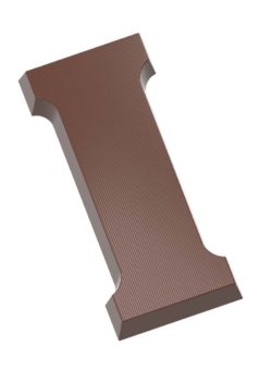 Chocolate World Frame Moulds - CW1708 - Letter I 200 Gr - 200gm - 175.5x117x13.31mm