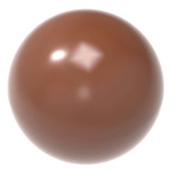 Chocolate World Frame Moulds - CW1797 - Half Sphere Ø 14mm - 1gm - 14x14x7mm