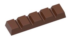 Chocolate World Frame Moulds - CW1882 - Small Bar - 5gm - 56.5x14.5x6.5mm