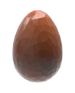 Chocolate World Frame Moulds - CW1891 - Egg Facet 33mm - 5.5gm - 33x23x11mm