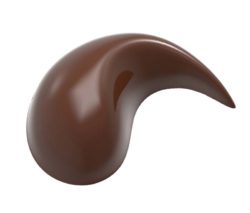 Chocolate World Frame Moulds - CW1904 - Praline Drop - Frank Haasnoot - 8gm - 42x31x16mm