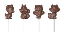 Chocolate World Frame Moulds - CW1934 - Lollipop Forest Animals - 21gm - N/AxN/AxN/Amm