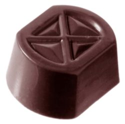 Chocolate World Frame Moulds - CW2056 - Square Cross - 9gm - 29x23x14mm