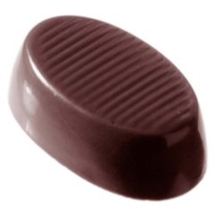 Chocolate World Frame Moulds - CW2075 - Oval Short - 5gm - 31x19x10mm