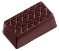 Chocolate World Frame Moulds - CW2223 - Rectangle Lines - 9gm - 35x19x13mm