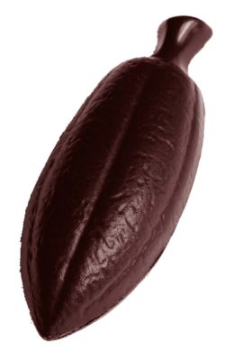 Chocolate World Frame Moulds - CW2375 - Cocoa Bean - 6gm - 58x21x9mm