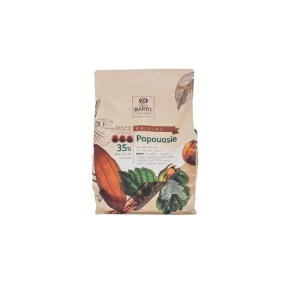 Cacao Barry origin milk chocolate chips Papouasie 2.5kg bag