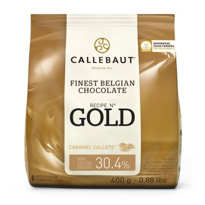 Callebaut Gold chocolate white chocolate chips with caramel 400g