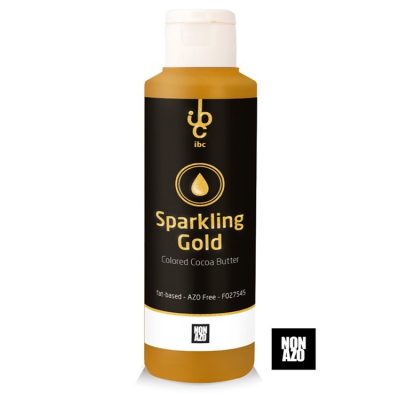 Coloured Cocoa Butter; Sparkling Gold - 245g