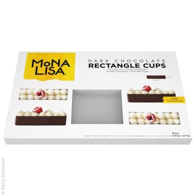 Mona Lisa dark chocolate Rectangle Cups box of 20