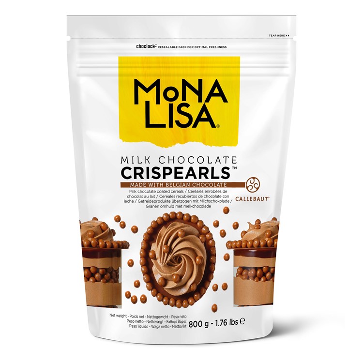 Mona Lisa Crispearls in milk chocolate chips 800g