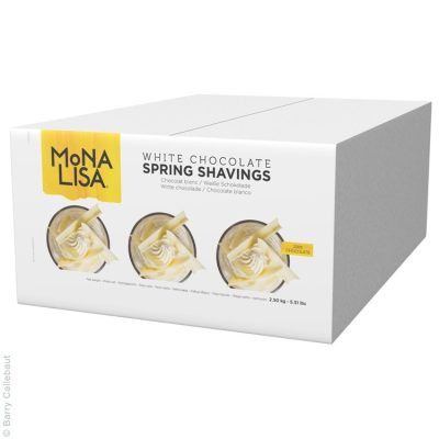 Mona Lisawhite chocolate chips Spring Shavings 2.5kg box