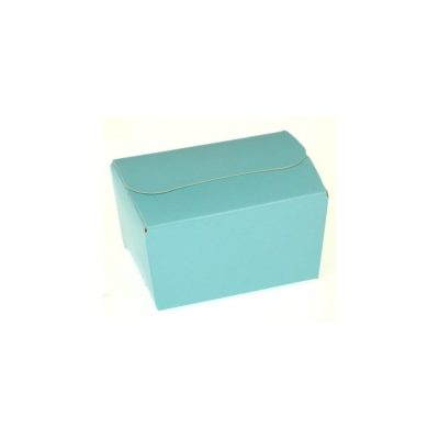 125g Fold Flat Ballotin; Pastel Turquoise Bag of 50