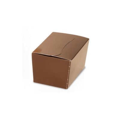 125g Fold Flat Ballotin; Cosmo brown Bag of 50