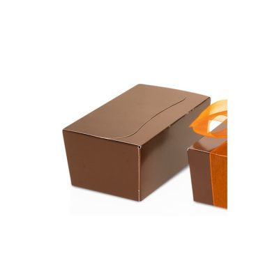 500g Fold Flat Ballotin; Cosmo brown Bag of 50