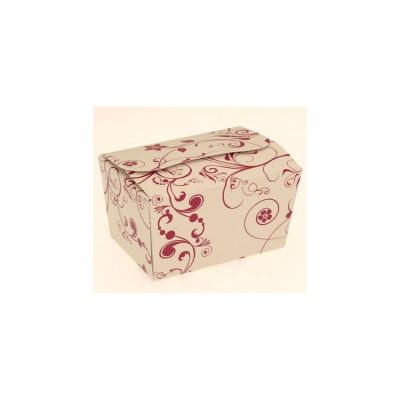 125g Fold Flat Ballotin; Stone/Mulberry Swirl Bag of 50