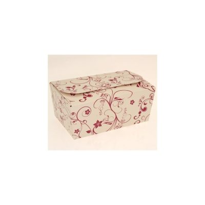500g Fold Flat Ballotin; Stone/Mulberry Swirl Bag of 50