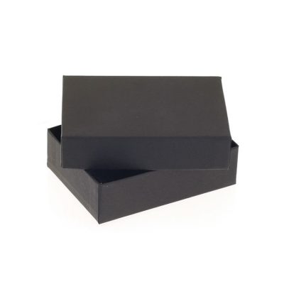 6 Choc Rect box & Lid; black Textured Pack of 20