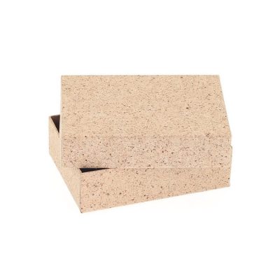 6 Choc Rect box & Lid; Cocoa Shell Paper Pack of 20