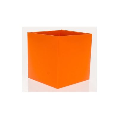 Truffle box; Orange Folding Base Pack of 25