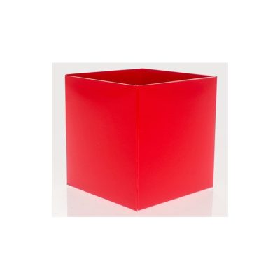 Truffle box; red Folding Base Pack of 25