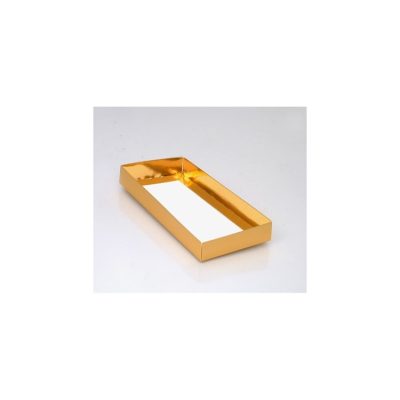 18 Choc Shiny Gold Folding Base Bag of 25