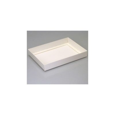 24 Choc White Gloss Folding Base Bag of 25