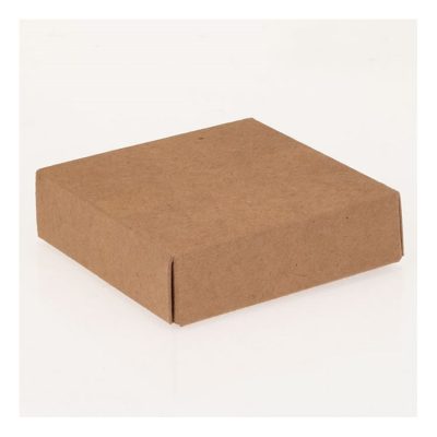 4 chocolate Kraft Folding Lid Pack of 25