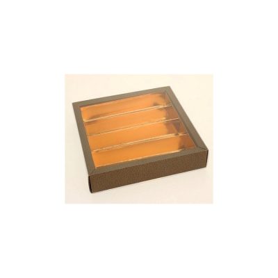 brown Textured Folding Base & PVC Sleeve box of 50