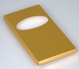 Traditional chocolate Bar Pocket; Shiny Gold box of 100