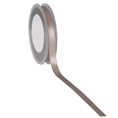 Double Face Satin Ribbon; Dusky brown 25m reel
