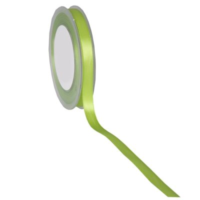 Double Face Satin Ribbon; Lime Green 25m reel