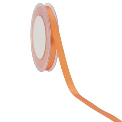 Double Face Satin Ribbon; Light Orange 25m reel