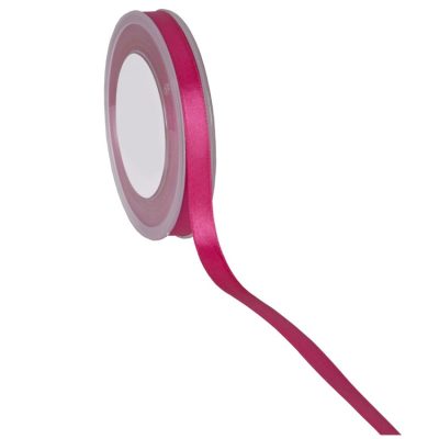 Double Face Satin Ribbon; Fuchsia 25m reel