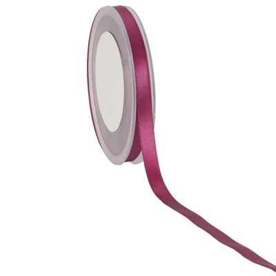 Double Face Satin Ribbon; Plum 25m reel