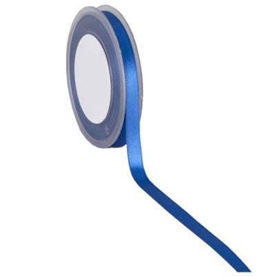 Double Faced Satin Ribbon; Royal Blue 25m reel
