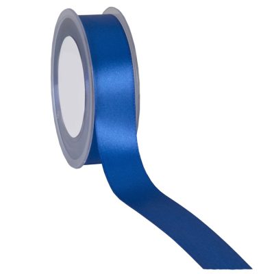 Double Faced Satin Ribbon; Royal Blue 25m reel